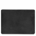 Leather desk pad with inner compartment Black TL142054