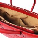TL Bag Soft Quilted Leather Handbag Lipstick Red TL142124