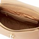 Lipari Schultertasche aus Leder und Brieftasche aus Leder mit 3 Scheinfächern und Münzfach Champagne TL142154