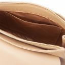 Lipari Leather Shoulder bag and 3 Fold Leather Wallet With Coin Pocket Champagne TL142154