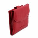 Lipari Leather Shoulder bag and 3 Fold Leather Wallet With Coin Pocket Lipstick Red TL142154