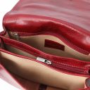 Isabella Klassische Umhängetasche aus Leder Rot TL9031