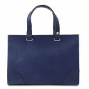 TL Bag Leather Handbag Dark Blue TL142079