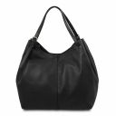Cinzia Soft Leather Shopping bag Black TL142144