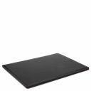 Premium Office Set Sottomano da Scrivania con Ribalta, Tappetino per Mouse e Vuotatasche in Pelle Nero TL142162