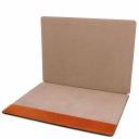 Premium Office Set Sottomano da Scrivania con Ribalta, Tappetino per Mouse e Vuotatasche in Pelle Miele TL142162