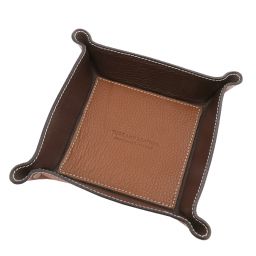Svuotatasche in Pelle Cognac TL142159