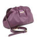 TL Bag Soft Leather Clutch With Chain Strap Lilac TL142184