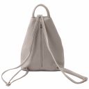 Shanghai Soft Leather Backpack Light grey TL141881