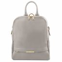 TL Bag Soft Leather Backpack for Women Light grey TL141376