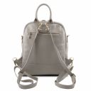 TL Bag Lederrucksack Für Damen aus Weichem Leder Light grey TL141376
