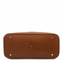 TL Bag Handtasche aus Leder Cognac TL142174