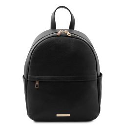 TL Bag Soft leather backpack Black TL142178