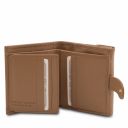 Calliope Exclusive 3 Fold Leather Wallet for Women With Coin Pocket Taupe TL142058