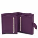 Calliope Exklusive Damenbrieftasche aus Leder mit 3 Scheinfächern und Münzfach Purple TL142058