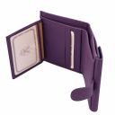 Calliope Exclusive 3 Fold Leather Wallet for Women With Coin Pocket Purple TL142058