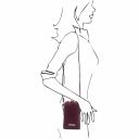 TL Bag Mini Soft Quilted Leather Cross bag Bordeaux TL142169
