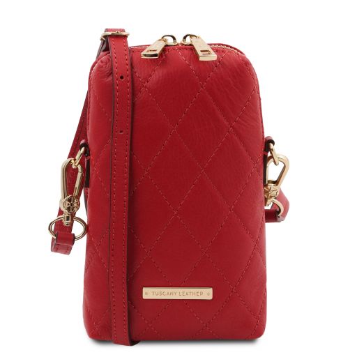 TL Bag Mini Soft Quilted Leather Cross bag Lipstick Red TL142169