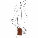 TL Bag Mini Soft Quilted Leather Cross bag Коньяк TL142169