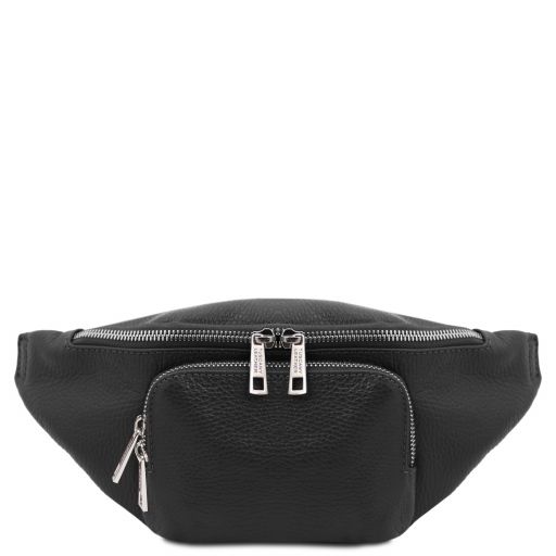 Anthony Sac Banane en Cuir Souple Noir TL142155
