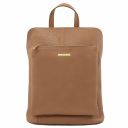 TL Bag Soft Leather Backpack for Women Taupe TL141682