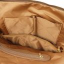 TL Bag Lederrucksack Für Damen aus Weichem Leder Taupe TL141682