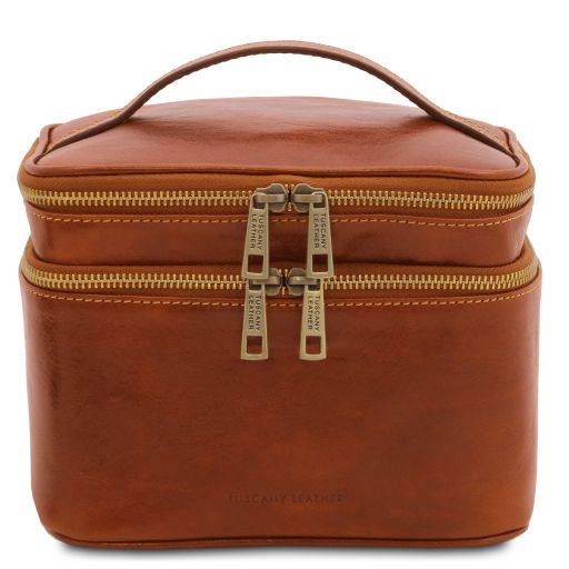 Eliot Leather Toiletry bag Мед TL142045