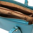 Aura Leather Handbag Бирюзовый TL141434