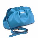TL Bag Sac à Main en Cuir Souple et Bandoulière à Chaîne Bleu céleste TL142184
