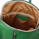 TL Bag Lederrucksack Für Damen aus Weichem Leder Grün TL141982