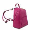 TL Bag Kleiner Damenrucksack aus Weichem Leder Fucsia TL142052