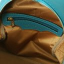 TL Bag Kleiner Damenrucksack aus Weichem Leder Turquoise TL142052