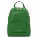 TL Bag Kleiner Damenrucksack aus Weichem Leder Grün TL142052