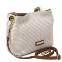 TL Bag Sac Seau Effet Paille Blanc TL142208