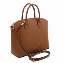 TL KeyLuck Shopping Tasche aus Leder Cognac TL142212