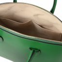 TL KeyLuck Shopping Tasche aus Leder Grün TL142212