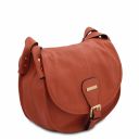 TL Bag Soft Leather Shoulder bag Brandy TL142202