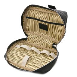 Jacob Trousse de Toilette en Cuir Noir TL142204