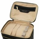 Mary Beauty Case in Pelle Morbida Nero TL142206