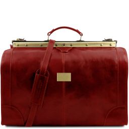 Madrid Gladstone Leather Bag - Large Size Red TL1022
