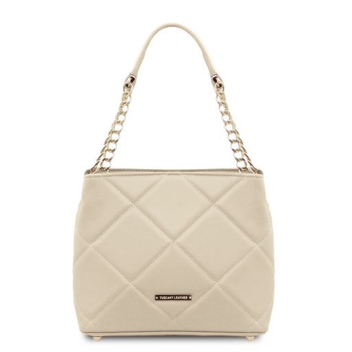 TL Bag Soft Quilted Leather Bucket bag Бежевый TL142220