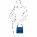 TL Bag Handtasche aus Leder Blau TL142203