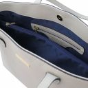 TL Bag Borsa Shopping in Pelle Grigio chiaro TL141828