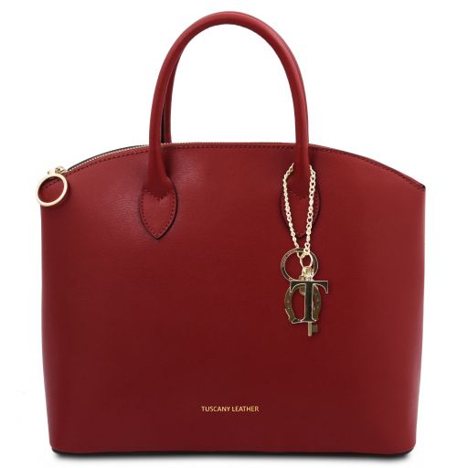 TL KeyLuck Leather Tote Red TL142212
