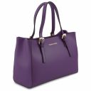 Aura Leather Handbag Purple TL141434