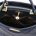 TL Bag Soft Quilted Leather Handbag Dark Blue TL142132