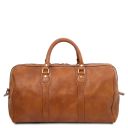 Oslo Leather Travel Duffle bag - Weekender bag Natural TL141913