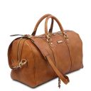 Colombo Weekend Reisetasche aus Leder und Reise Kulturtasche aus Leder Natural TL142235