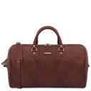 Colombo Weekend Reisetasche aus Leder und Reise Kulturtasche aus Leder Braun TL142235