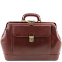 Leonardo Exclusive Leather Doctor bag Коричневый TL142072
